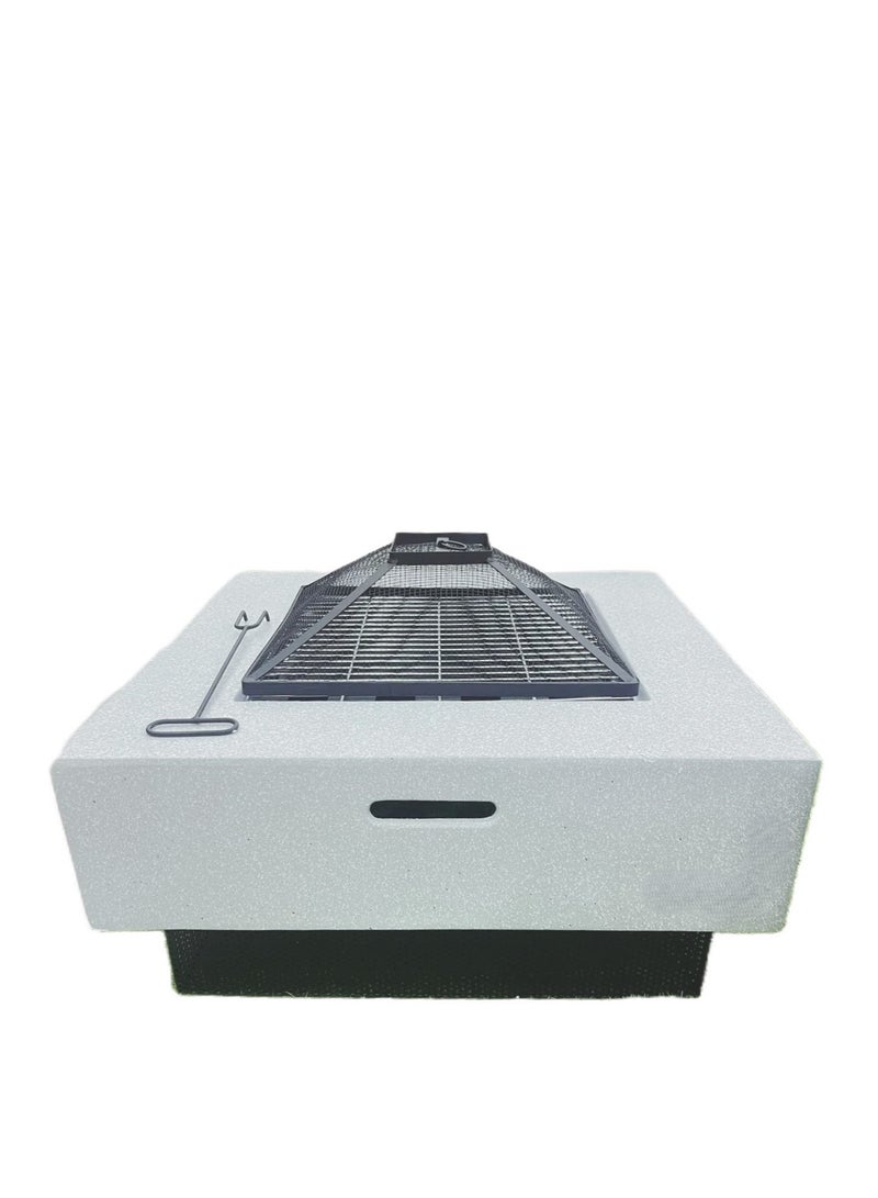 البوادي موقد نار خارجي محمول، شواية، موقد حديقة، شكل مربع - Image 2